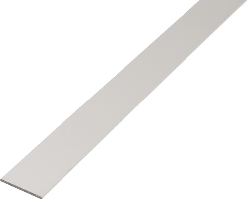 Barre plate alu argent anodisé, 30x2 mm, 2.6 m