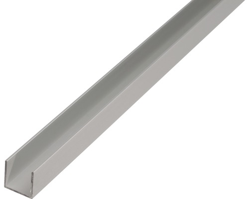 U-Profil Aluminium silber 20 x 20 x 1,5 x 1,5 mm 2,6 m
