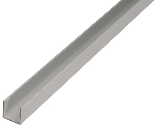 Profilé en U Aluminium argent 20 x 20 x 1,5 mm x 1,5 mm , 2,6 m Profilé en U en métal