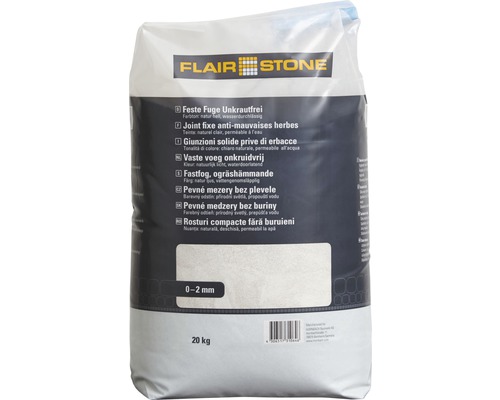 Joint fixe Flairstone anti-mauvaises herbes nature clair 20 kg Joint fixe Flairstone anti-mauvaises herbes nature clair 20 kg