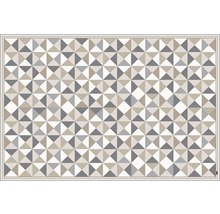 Rechteckiger Teppich mit geometrischem Dreiecksmuster