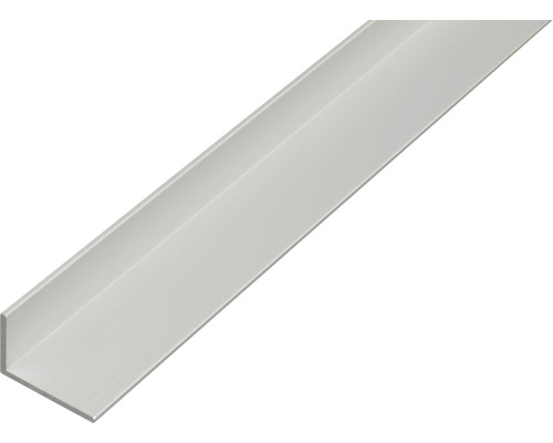 Winkelprofil Alu silber eloxiert 60x25x2 mm, 2,6 m Kunststoffwinkelprofil