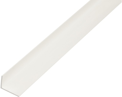 Profilé d’angle PVC blanc 25 x 15 x 1 mm x 1 mm , 1 m Profilé d''angle en plastique