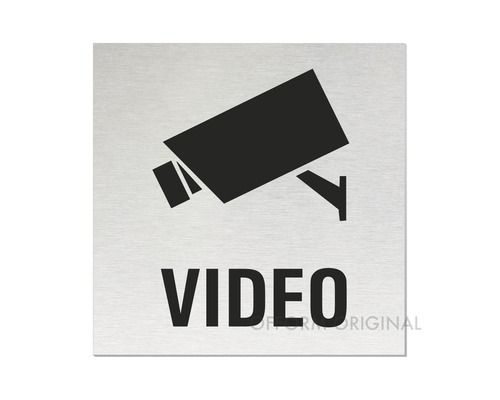 Schild Video Symbol 80x80 mm
