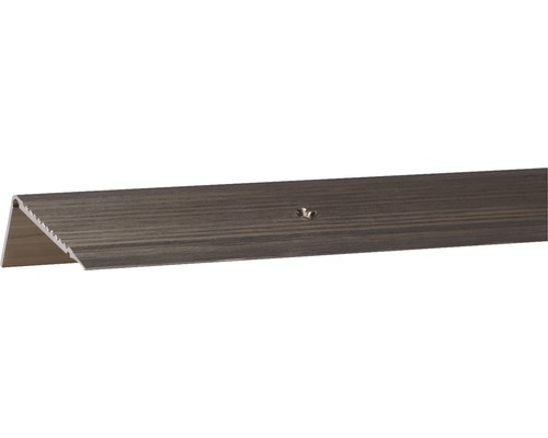 Profilé d'escalier Aluminium bronze 21 x 21 x 1,8 mm , 2 m Profilé de transition en métal avec trous de vis