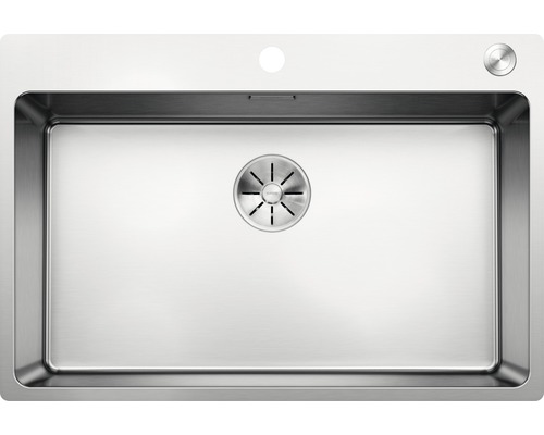 Évier Blanco ANDANO 700-IF/A lxp 740x500 mm acier inoxydable satiné 525246 Évier en acier inoxydable avec garniture d''écoulement