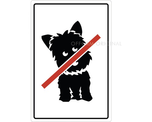 Schild mit Hundeverbot Symbol