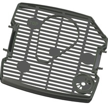Grille en plastique avec fentes et évidements ronds