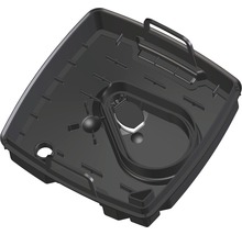 Bac de rétention noir en plastique avec poignée