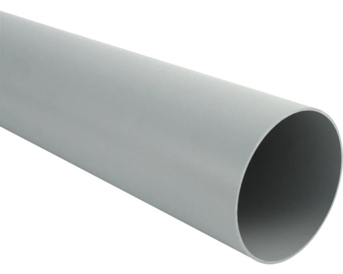 Marley Fallrohr Kunststoff rund fenstergrau RAL 7040 NW 53 mm 2000 mm Graues Kunststoffrohr