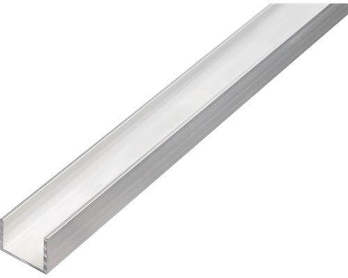 Profilé en U Aluminium argent 30 x 20 x 2 mm x 2 mm , 2,6 m Profilé en U en aluminium