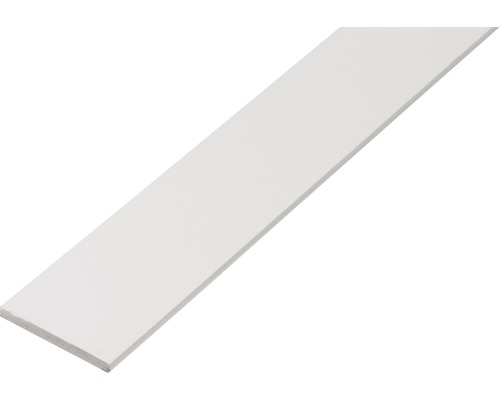 Flachstange PVC weiss 30 x 3 2,6 m