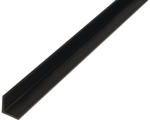 Profilé d’angle PVC noir 15 x 15 x 1,2 mm x 1,2 mm , 2,6 m