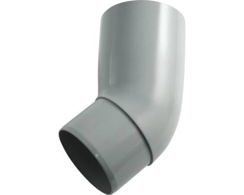 Coude pour tuyau de descente plastique rond Marley 45° gris fenêtre RAL 7040 DN 105 mm Coude de tuyau pour tuyaux d''évacuation