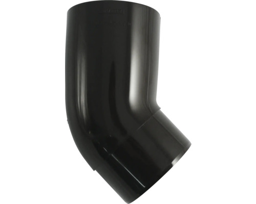 Coude pour tuyau de descente Marley plastique rond 45° marron chocolat RAL 8017 DN 105 mm Coude de tuyau en plastique