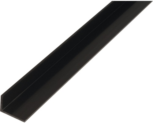 Profilé d’angle PVC noir 40 x 10 x 2 mm x 2 mm , 2,6 m