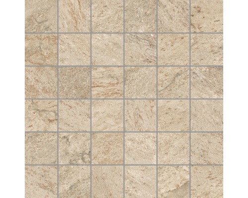 Carrelage mosaïque Quartzite Arena 30 x 30 x 0,93cm