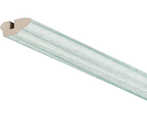 Moulure pour plafond en frêne Capri 17x36x2600 mm Plinthe en bois avec rainure