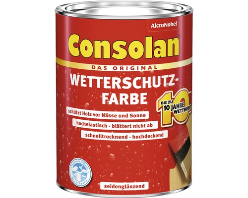 Consolan Wetterschutzfarbe schwedenreot 750 ml