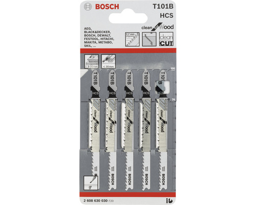 Lames de scie sauteuse Bosch, adaptées au bois