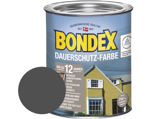 BONDEX Peinture de protection durable pour bois ardoise 750 ml BONDEX Peinture de protection durable pour bois ardoise 750 ml