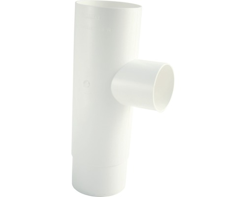 Embranchement de tuyau plastique rond Marley 87° blanc de signalisation RAL 9016 DN 75/53 mm