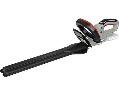 Akkubetriebene Heckenschere mit Klingenschutz