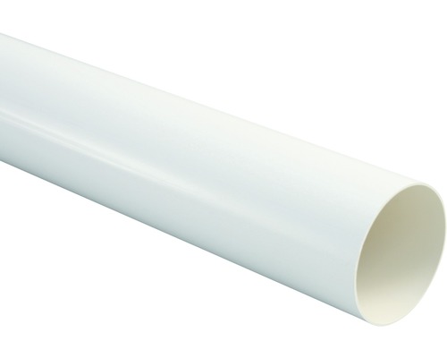 Tuyau de descente Marley plastique rond blanc de signalisation RAL 9016 DN 75 mm 3000 mm