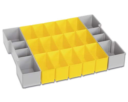 L-BOXX Insetboxen Set B3 405 x 62 x 312 mm grau/gelb