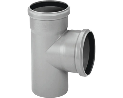 HT-EA Abzweig 87° DN 110/50 mm Graues T-Stück aus Kunststoff für Abwasserrohre