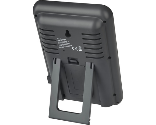 Rückansicht einer Wetterstation mit Standfuß