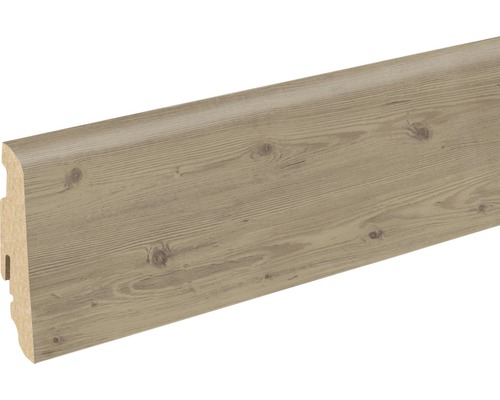 Plinthe SKANDOR chêne Meran FU060L 19 x 58 x 2400 mm Plinthe en bois avec structure bois