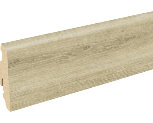 Plinthe SKANDOR chêne cérusé FOEI991 FU060L 19 x 58 x 2400 mm Plinthe avec structure en bois