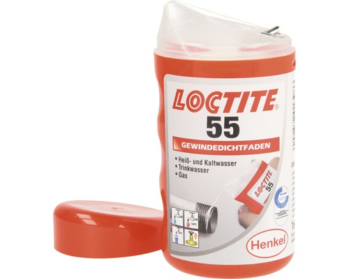 Loctite 55 Gewindedichtfaden im Behälter mit offenem Deckel