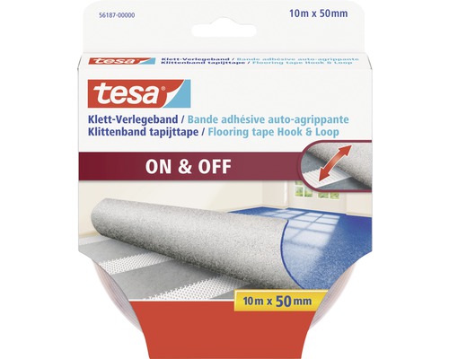 tesa® Klett Verlegeband 10 m x 50 mm