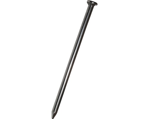 Un seul clou en acier nu.