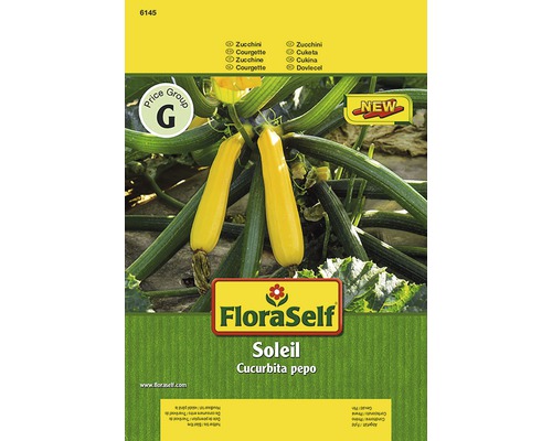 Courgette 'Soleil' FloraSelf semences de légumes hybrides F1