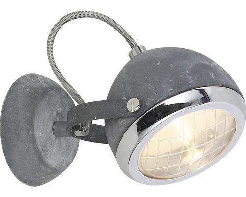 Wandleuchte Rider grau 1-flammig B 120 mm