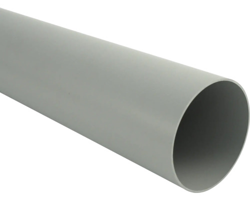 Marley Fallrohr Kunststoff rund fenstergrau RAL 7040 NW 75 mm 2500 mm Graues Kunststoffrohr