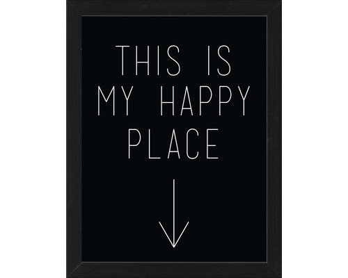 Gerahmtes Bild This Happy Place 45x35 cm cm