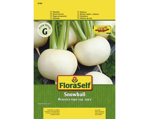 Sachet de graines de navet FloraSelf Snowball