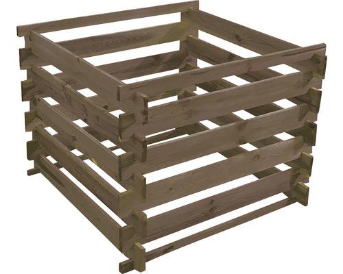 Holzkomposter Stecksystem 100 x 100 x 70 cm, kesseldruckimprägniert