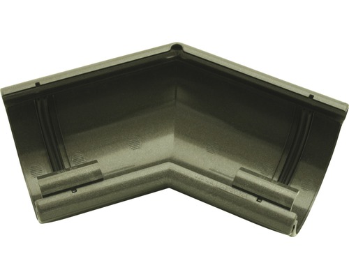 Angle intérieur et extérieur plastique semi-circulaire Marley 135° anthracite métallique DN 100 mm