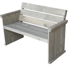 Banc de jardin en bois avec accoudoirs