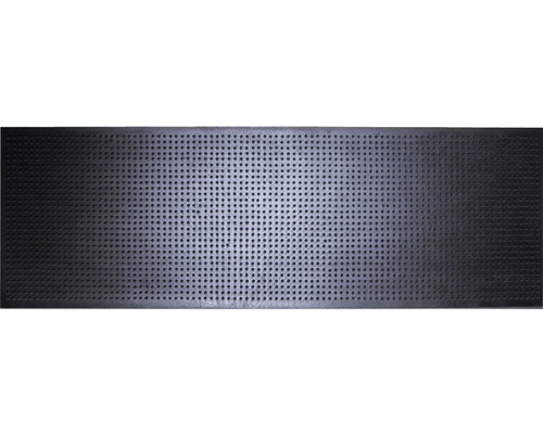 Tapis d'escalier avec picots en caoutchouc noir 28x75 cm