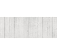 Memoboard en verre Wood tableau magnétique inscriptible blanc 30x80 cm