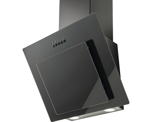 Hotte aspirante en verre et métal