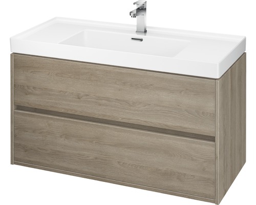 Meuble sous-lavabo avec deux tiroirs et lavabo