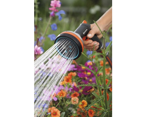 Douchette pour arroser les fleurs dans le jardin