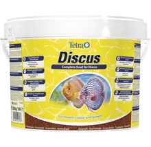 Aliment complet pour Discus Tetra en seau, santé, couleurs et croissance